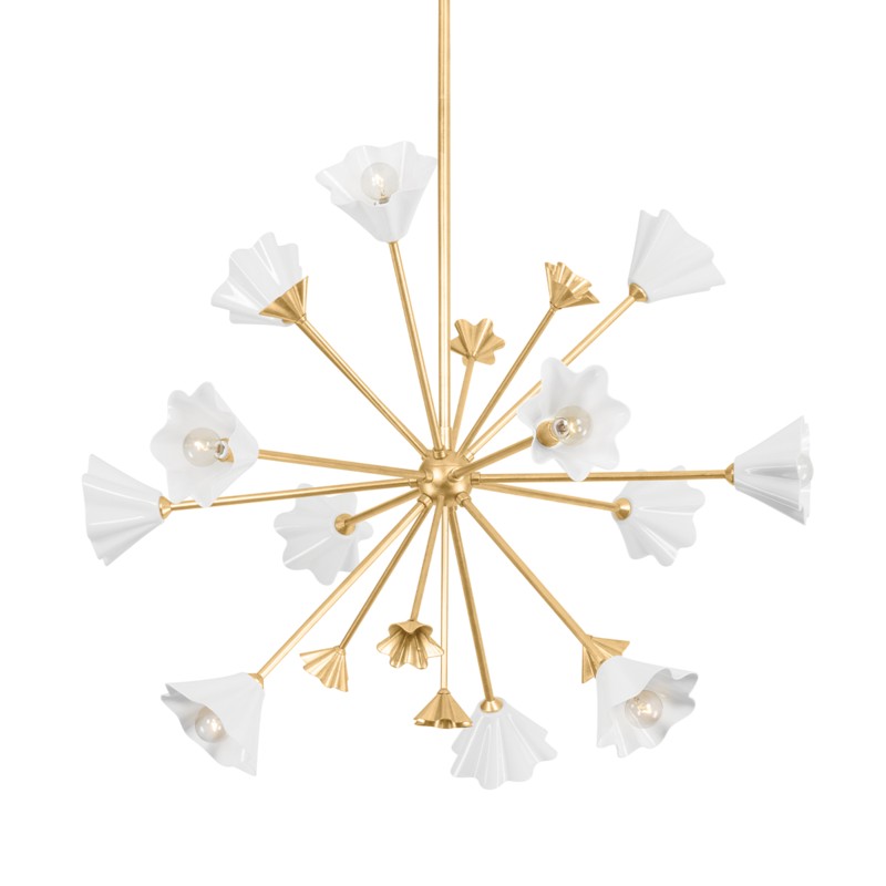 Corbett Julieta 451-38-VGL Chandelier Light - Vintage Gold Leaf