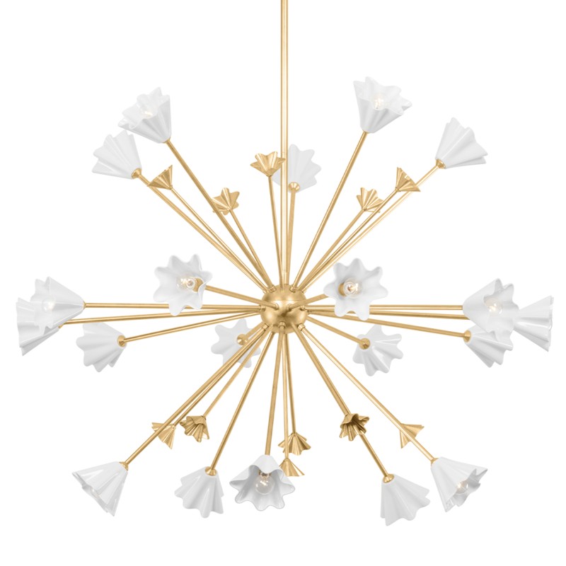 Corbett Julieta 451-44-VGL Chandelier Light - Vintage Gold Leaf