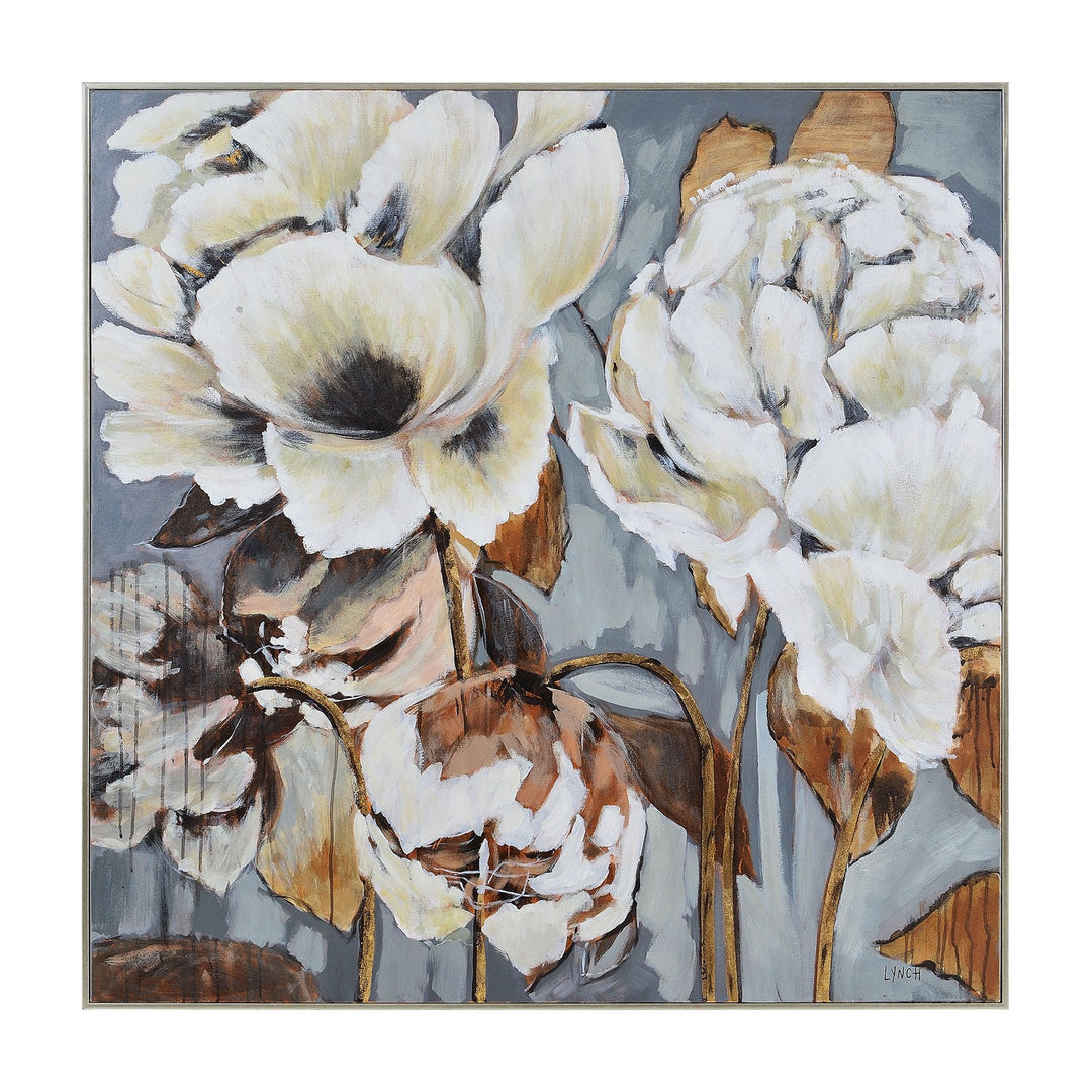 Renwil Lighting OL2088 Fleurimont Canvas Art Mirror Gold, Champ, Gld Leaf