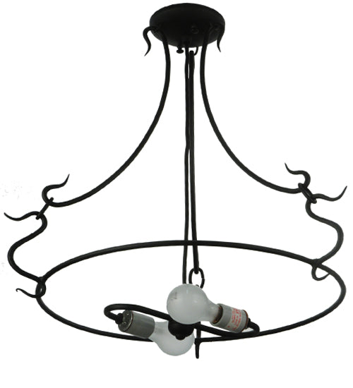 Meyda Tiffany Lighting 131192 Standford Two Light Serpentine Ring Utility Light Bronze / Dark