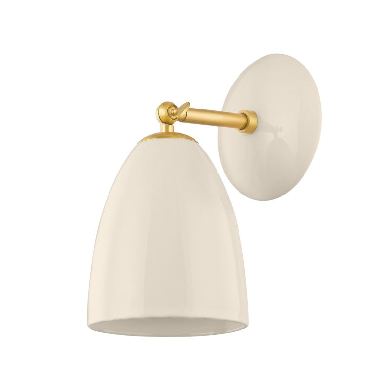 Mitzi Kirsten H558101-AGB/CCR Wall Sconce Light - Aged Brass