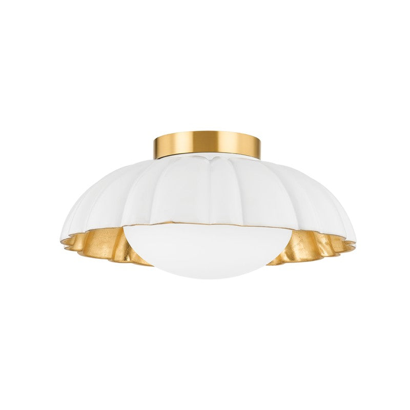 Mitzi Penelope H666501-AGB/CSW Ceiling Light - Aged Brass