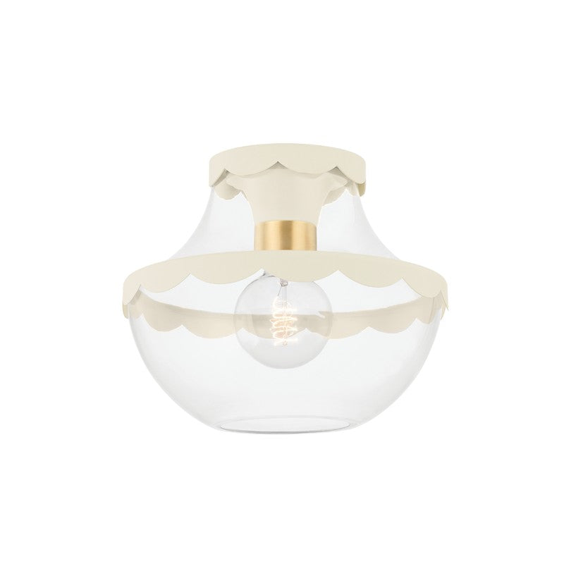 Mitzi Alaina H668601-AGB/SCR Ceiling Light - Aged Brass