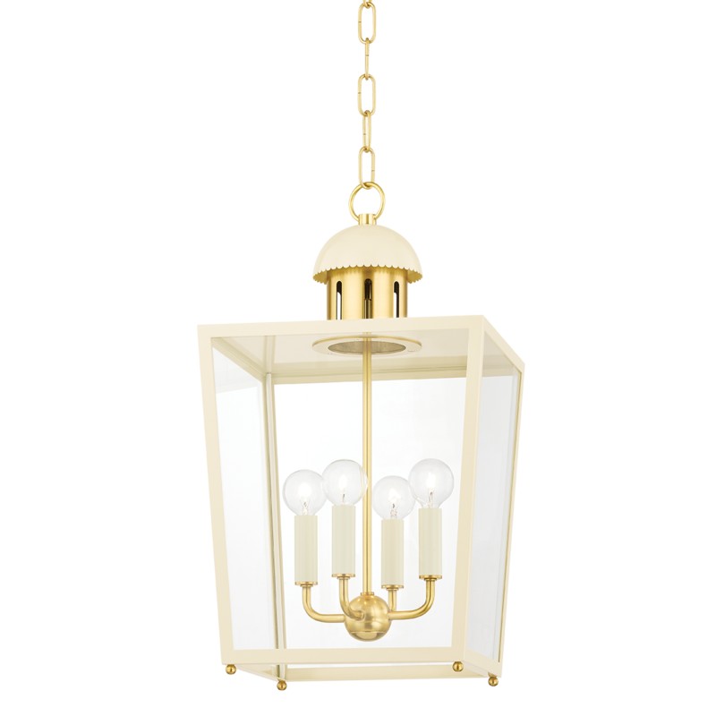 Mitzi June H737704S-AGB/SCR Pendant Light - Aged Brass