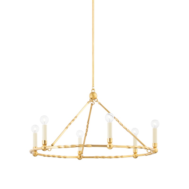 Mitzi Josephine H738806-VGL Chandelier Light - Vintage Gold Leaf