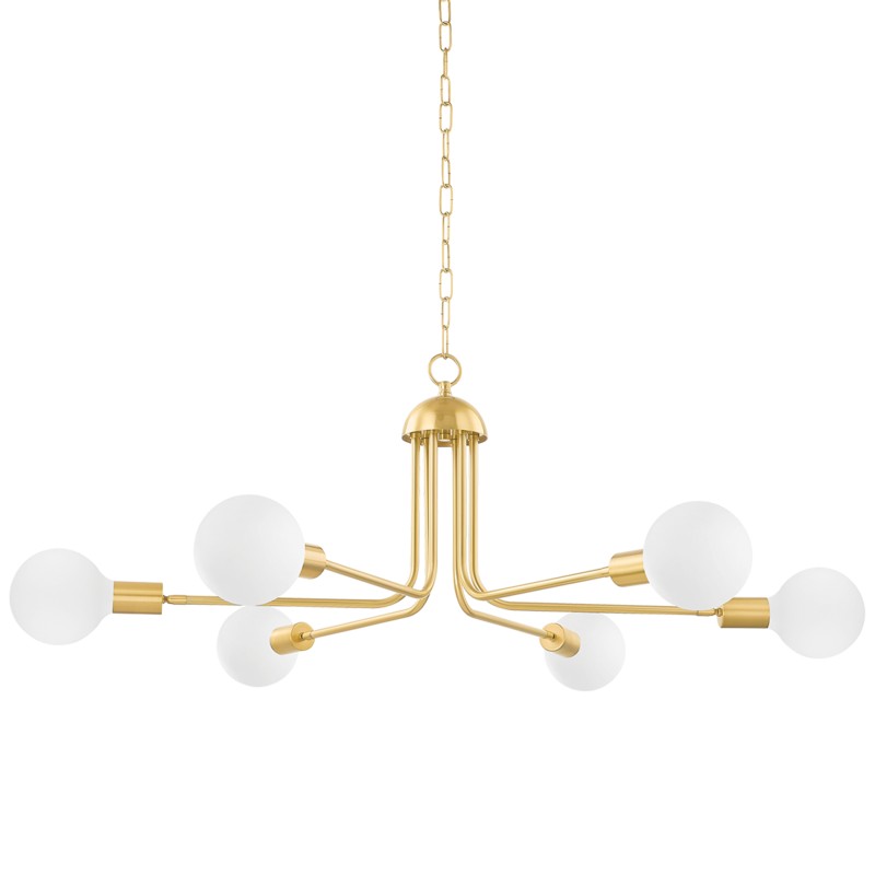 Mitzi Blakely H774806-AGB Chandelier Light - Aged Brass