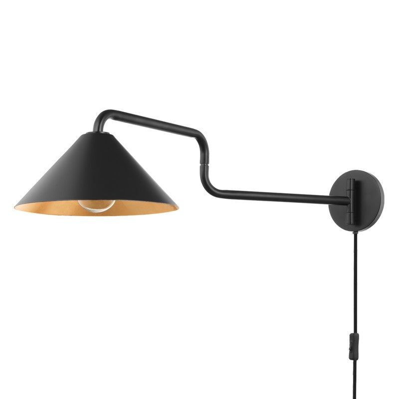 Mitzi Lighting HL629201-GL/SBK  Brianna Lamp Gold Leaf