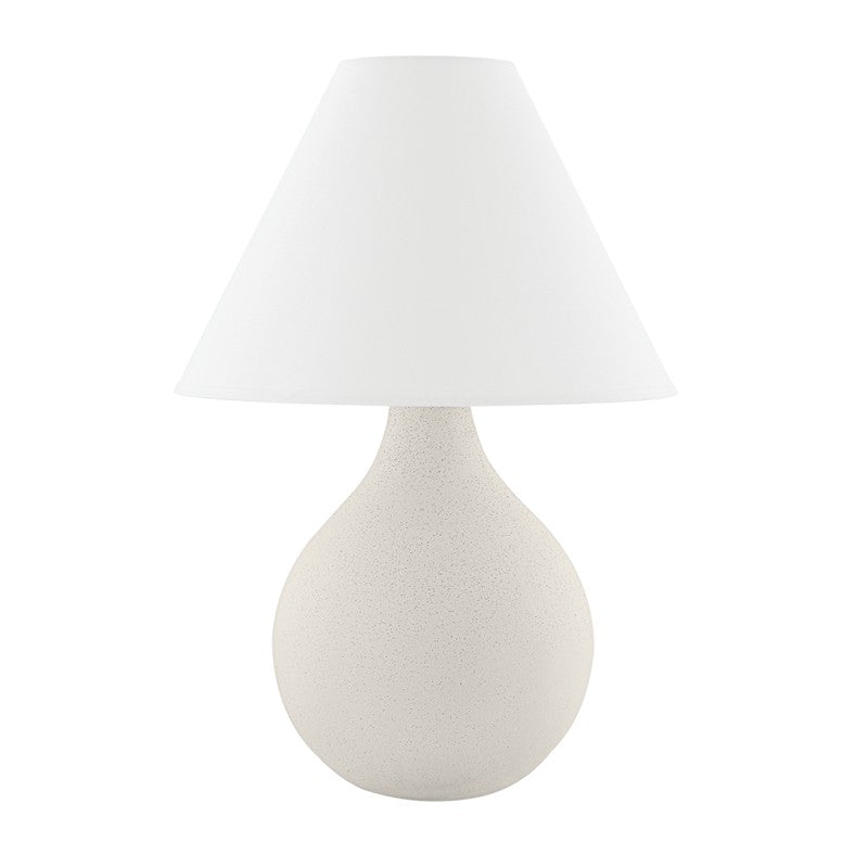 Mitzi Lighting HL775201-AGB/CWK  Helena Lamp Aged Brass/Ceramic Matte White Speck