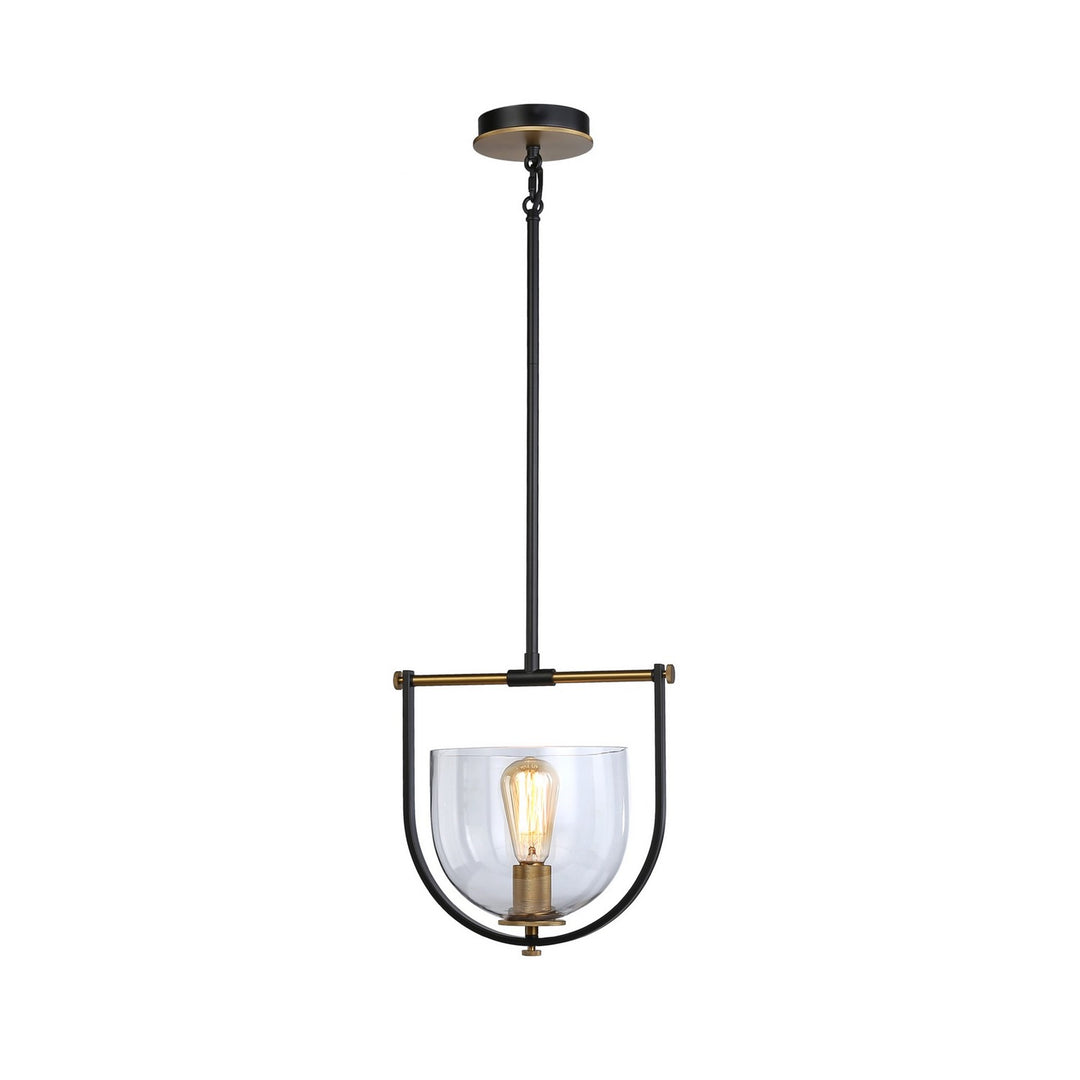 Artcraft Cheshire AC11741BB Pendant Light - Black & Brass