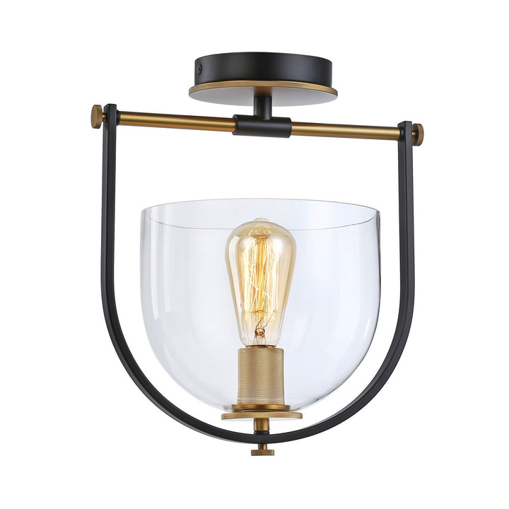 Artcraft Cheshire AC11743BB Ceiling Light - Black & Brass