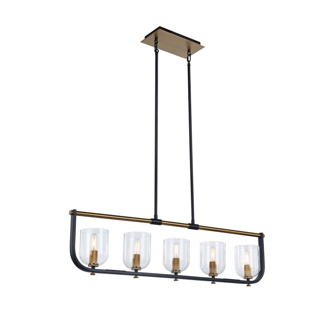 Artcraft Cheshire AC11745BB Pendant Light - Black & Brass