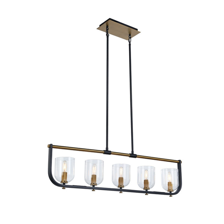 Artcraft Cheshire AC11745BB Pendant Light - Black & Brass
