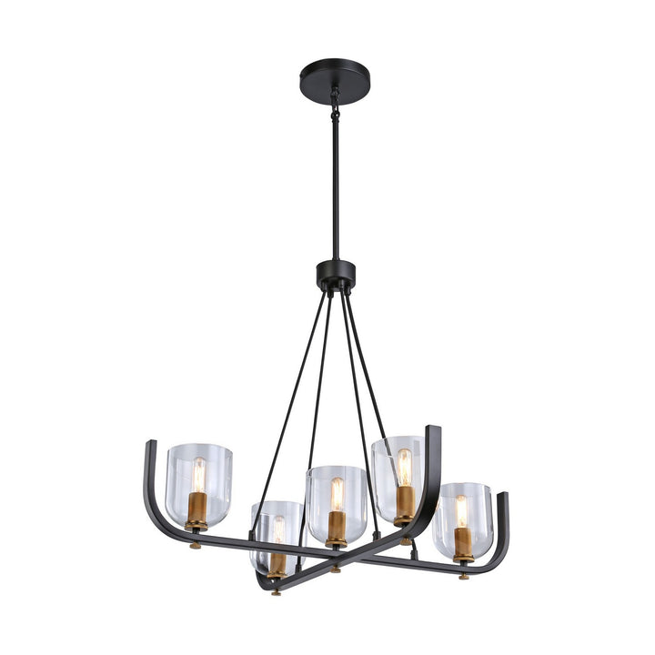 Artcraft Cheshire AC11746BB Chandelier Light - Black & Brass