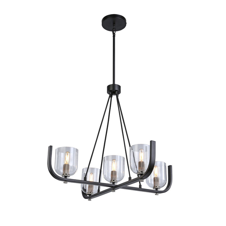 Artcraft Cheshire AC11746NB Chandelier Light - Black & Nickel