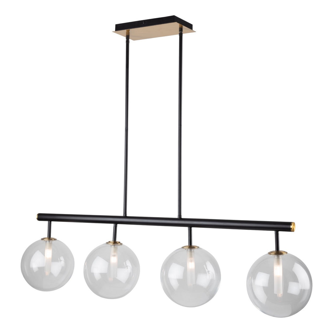 Artcraft Aurelia AC11764VB Pendant Light - Matte Black & Brass