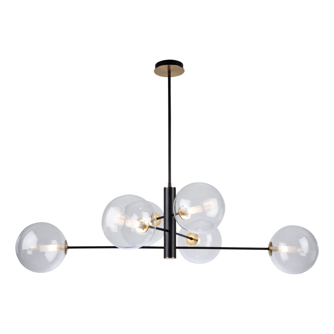 Artcraft Aurelia AC11766VB Chandelier Light - Matte Black & Brass