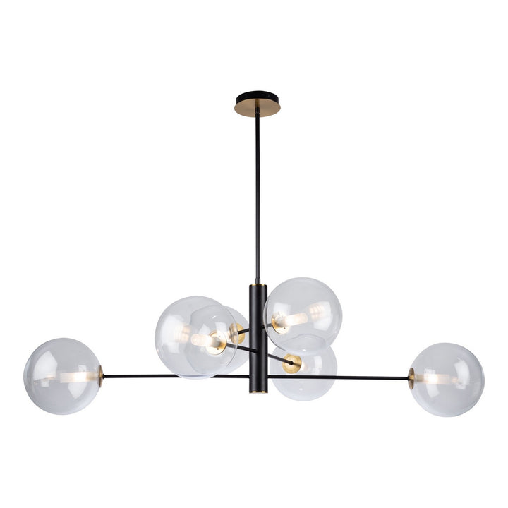 Artcraft Aurelia AC11766VB Chandelier Light - Matte Black & Brass