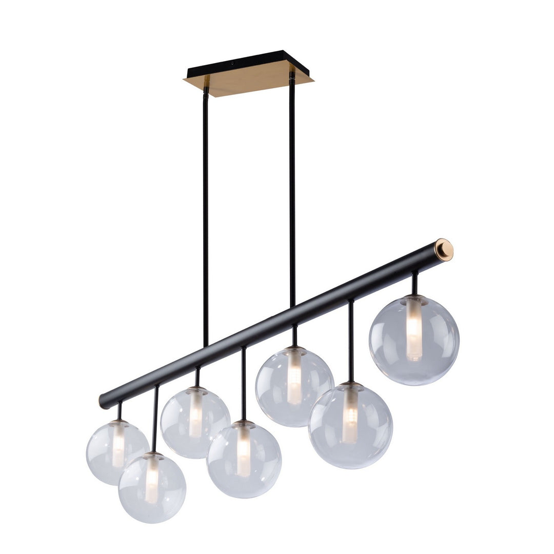 Artcraft Aurelia AC11767VB Pendant Light - Matte Black & Brass