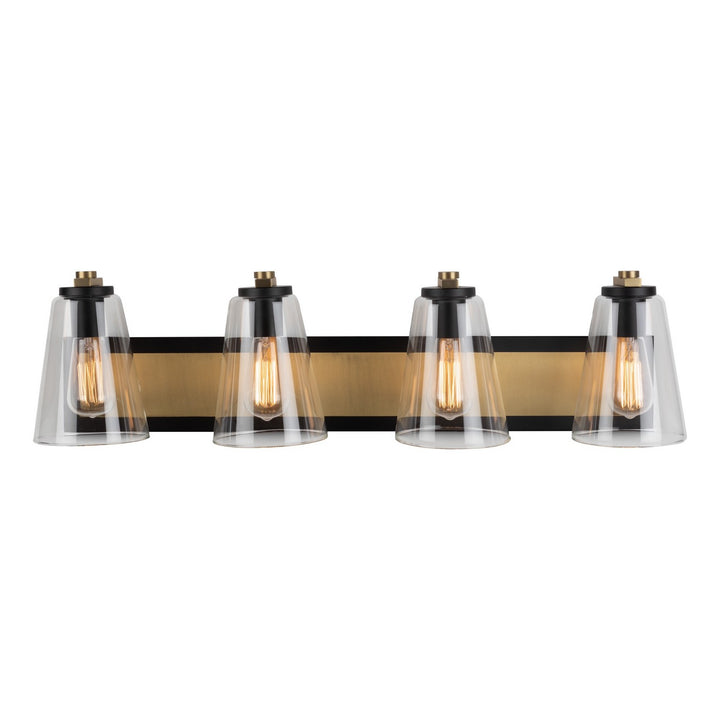 Artcraft Treviso AC11794BB Bath Vanity Light 31 in. wide - Black & Brass