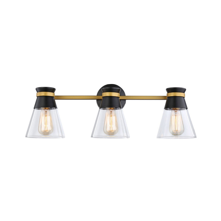 Artcraft Kanata AC11803BB Bath Vanity Light 26 in. wide - Black & Brushed Brass