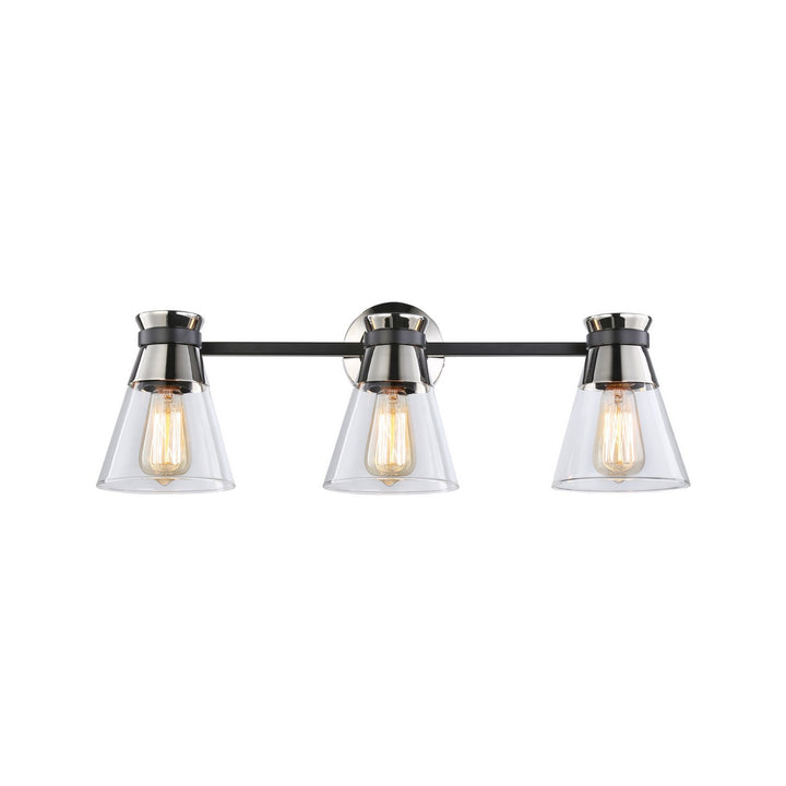 Artcraft Kanata AC11803NB Bath Vanity Light 26 in. wide - Black & Brushed Nickel