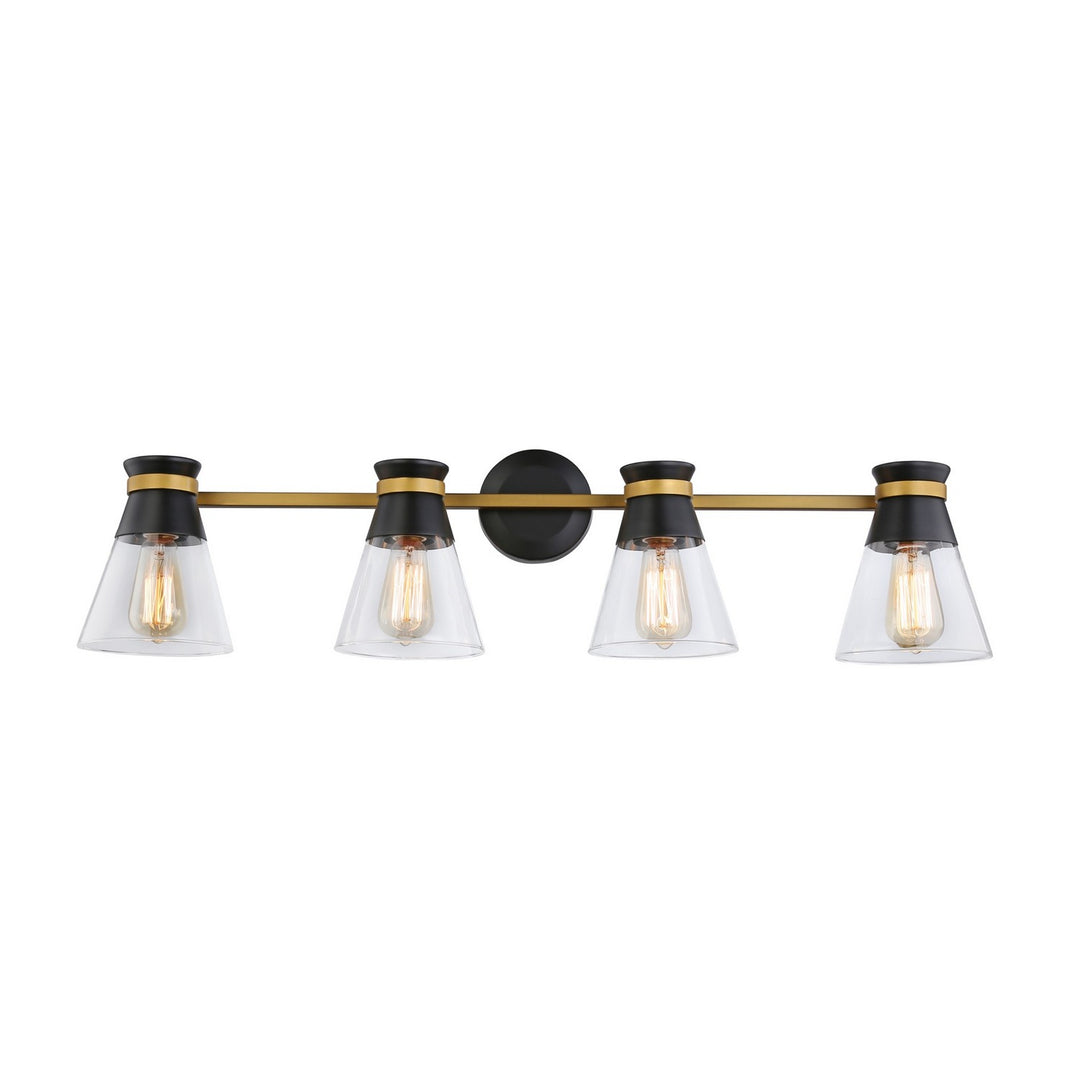 Artcraft Kanata AC11804BB Bath Vanity Light 36 in. wide - Black & Brushed Brass