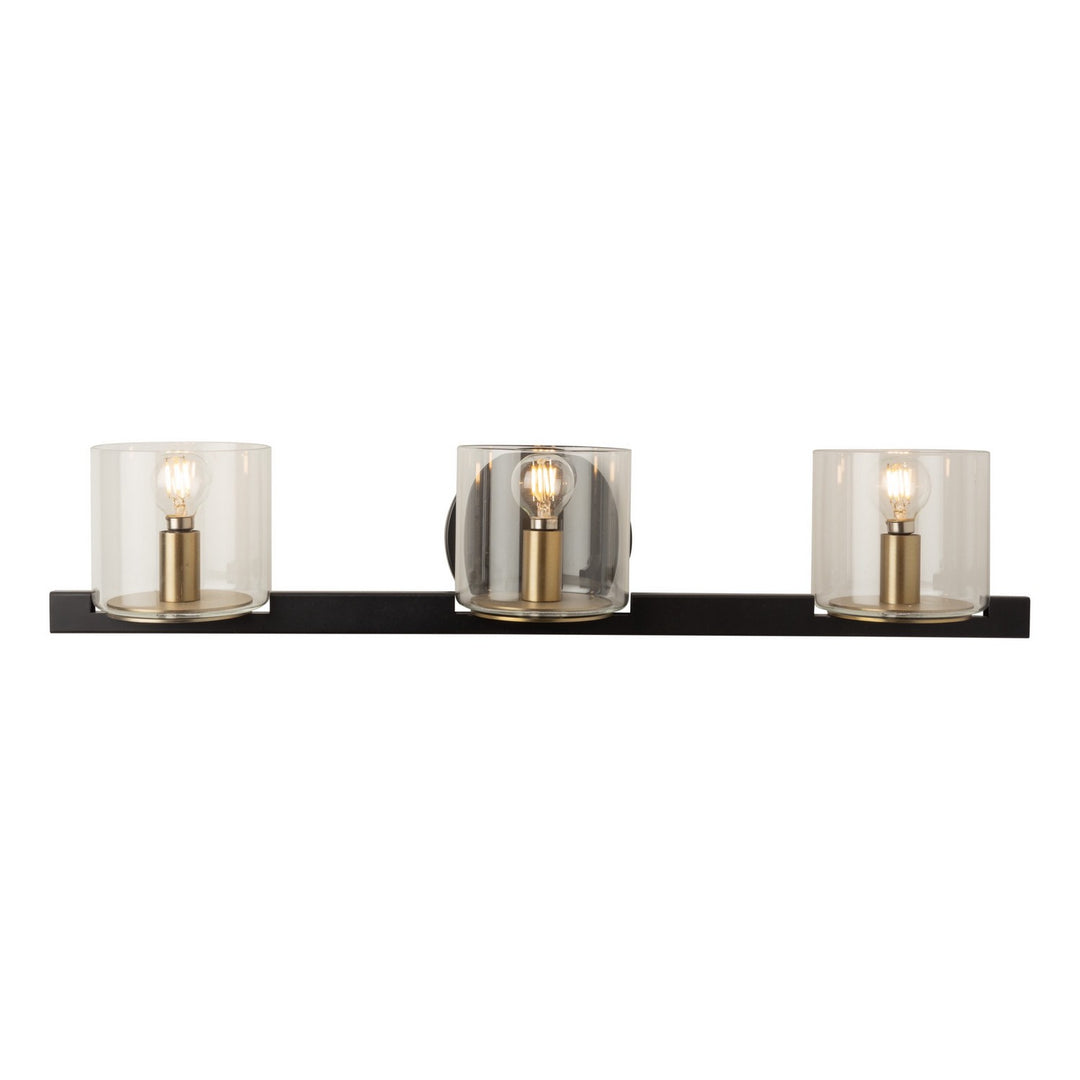 Artcraft Salinas AC11823BB Bath Vanity Light 24 in. wide - Black and Brass