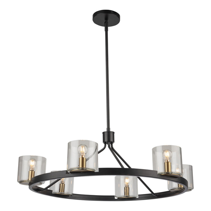 Artcraft Salinas AC11826BB Chandelier Light - Black and Brass