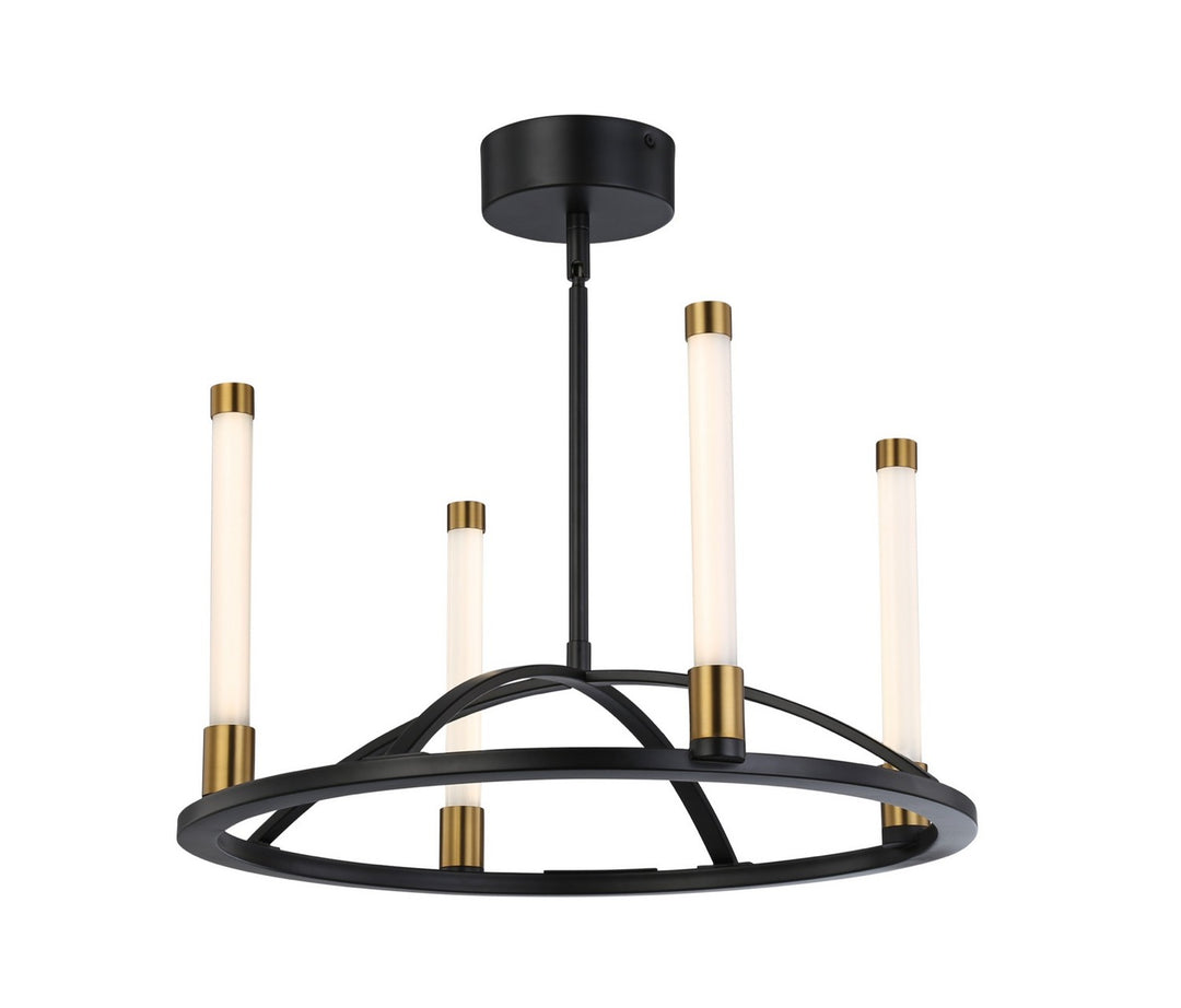 Artcraft Infiniti SC13084BB Chandelier Light - Matte Black & Brass