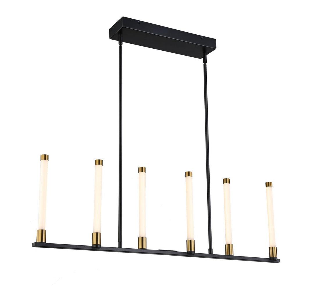 Artcraft Infiniti SC13086BB Pendant Light - Matte Black & Brass