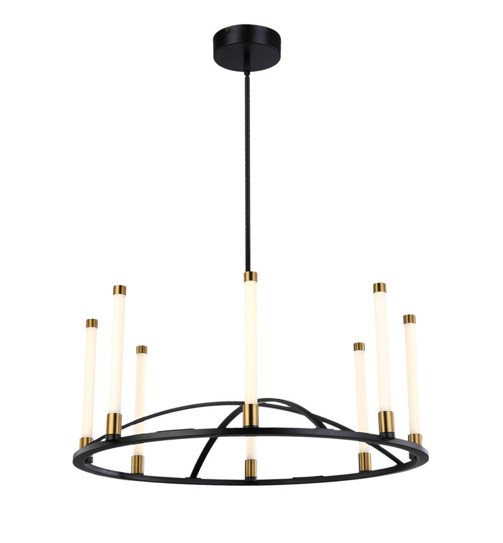 Artcraft Infiniti SC13088BB Chandelier Light - Matte Black & Brass