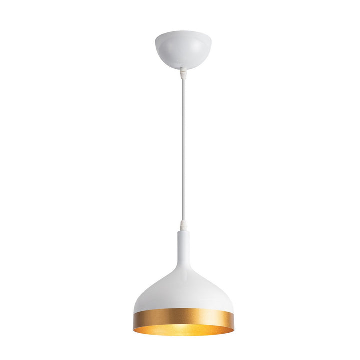 Artcraft Dash SC13351WH Pendant Light - White & Gold