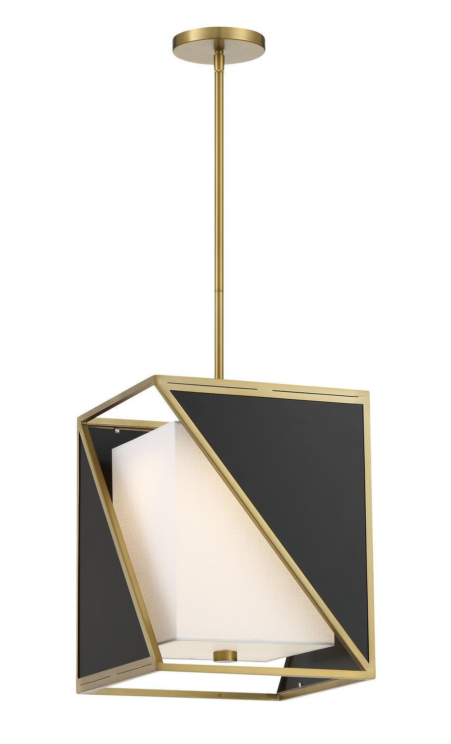 Metropolitan Aspect N7532-726-L Pendant Light - Coal And Soft Brass