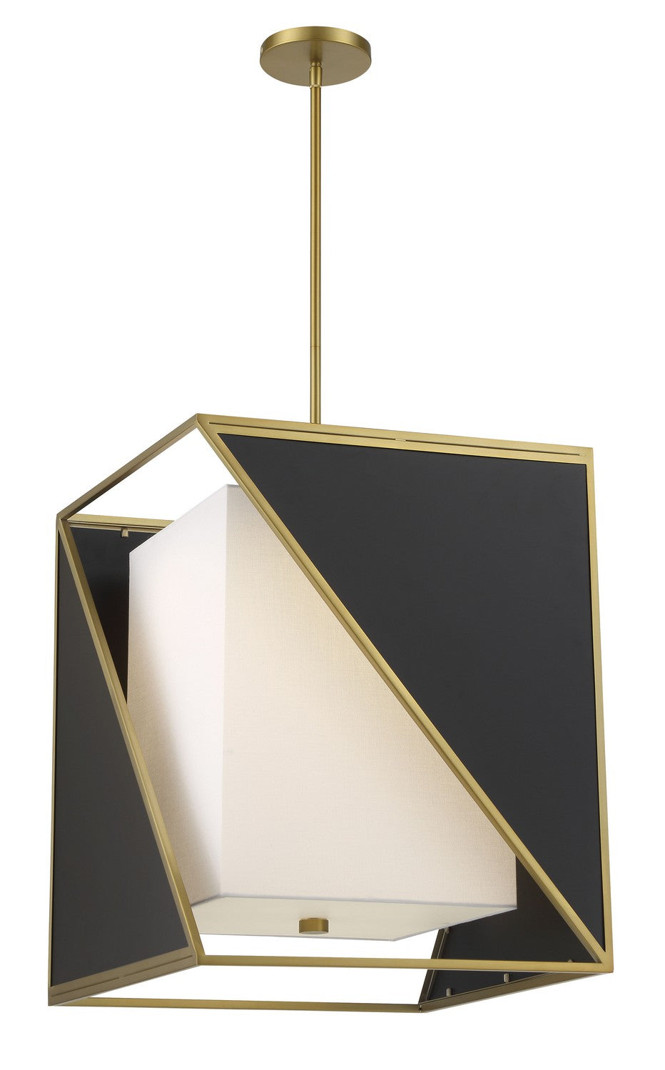 Metropolitan Aspect N7534-726-L Pendant Light - Coal And Soft Brass