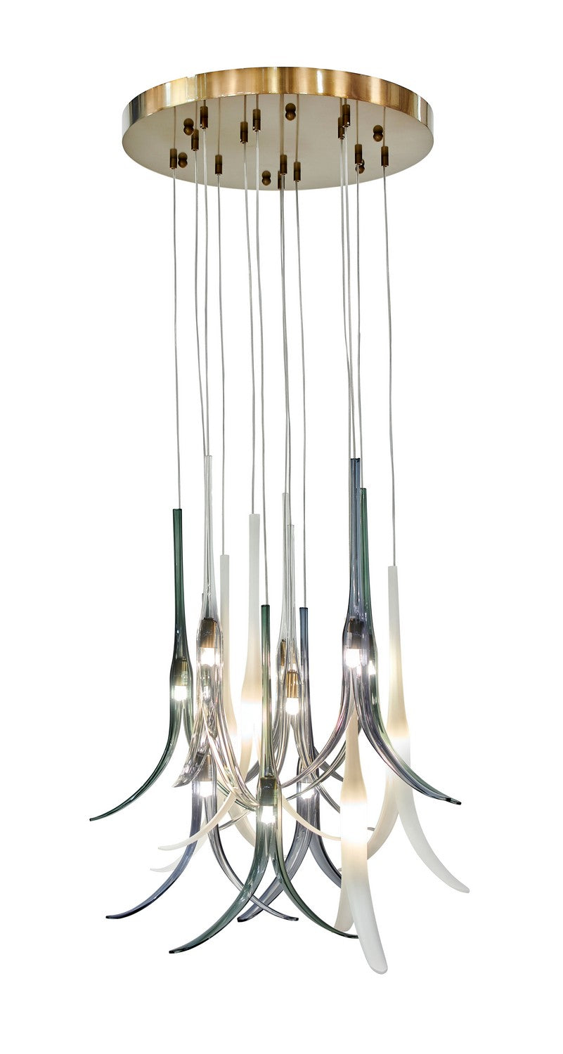 Metropolitan Featherly N9493 Chandelier Light - Light Gold