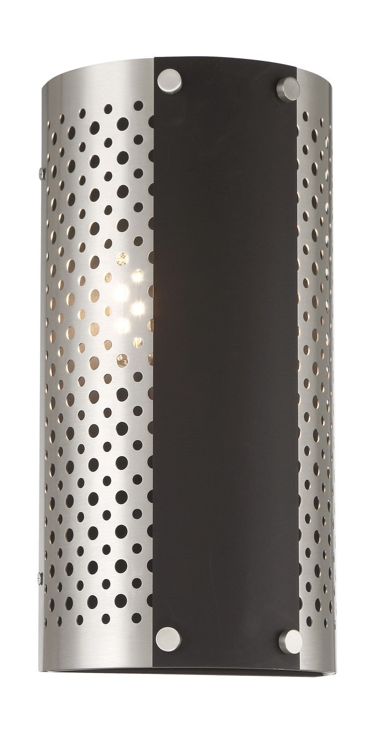 George Kovacs Noho P5530-420 Wall Light - Brushed Nickel W/ Sand Coal