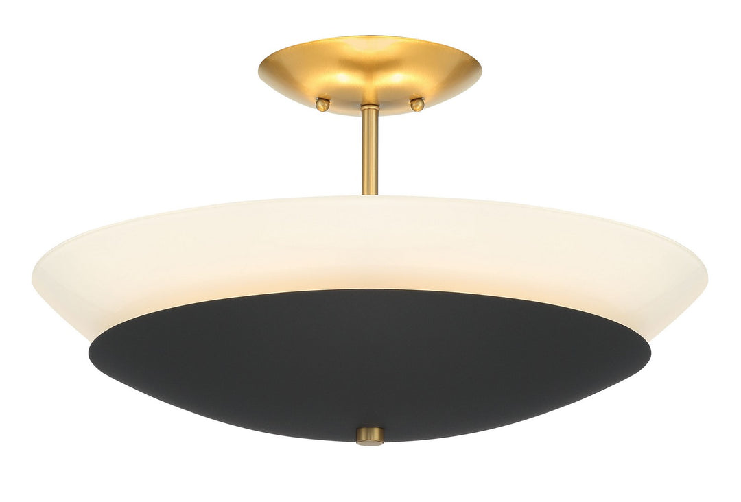 Minka-Lavery Bax 1701-781 Ceiling Light - Sand Coal And Soft Brass