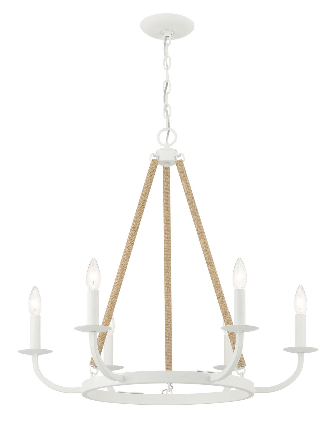 Minka-Lavery Lanton 2126-655 Chandelier Light - Sand White