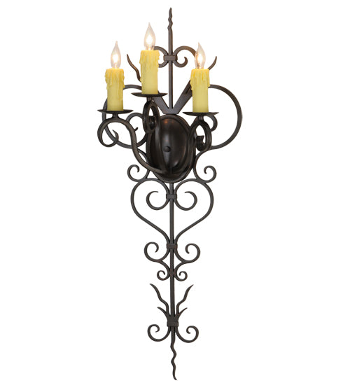 Meyda Tiffany Kenna 131396 Wall Light - Rustic Iron