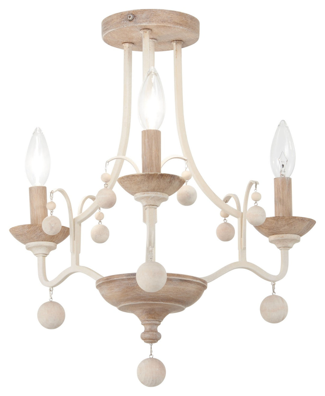 Minka-Lavery Colonial Charm 2662-717 Ceiling Light - White Wash & Sun Dried Clay