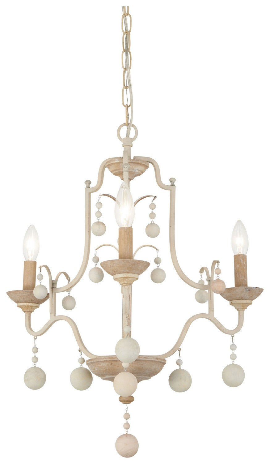 Minka-Lavery Colonial Charm 2663-717 Chandelier Light - White Wash & Sun Dried Clay