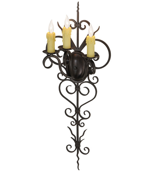 Meyda Tiffany Kenna 131396 Wall Light - Rustic Iron