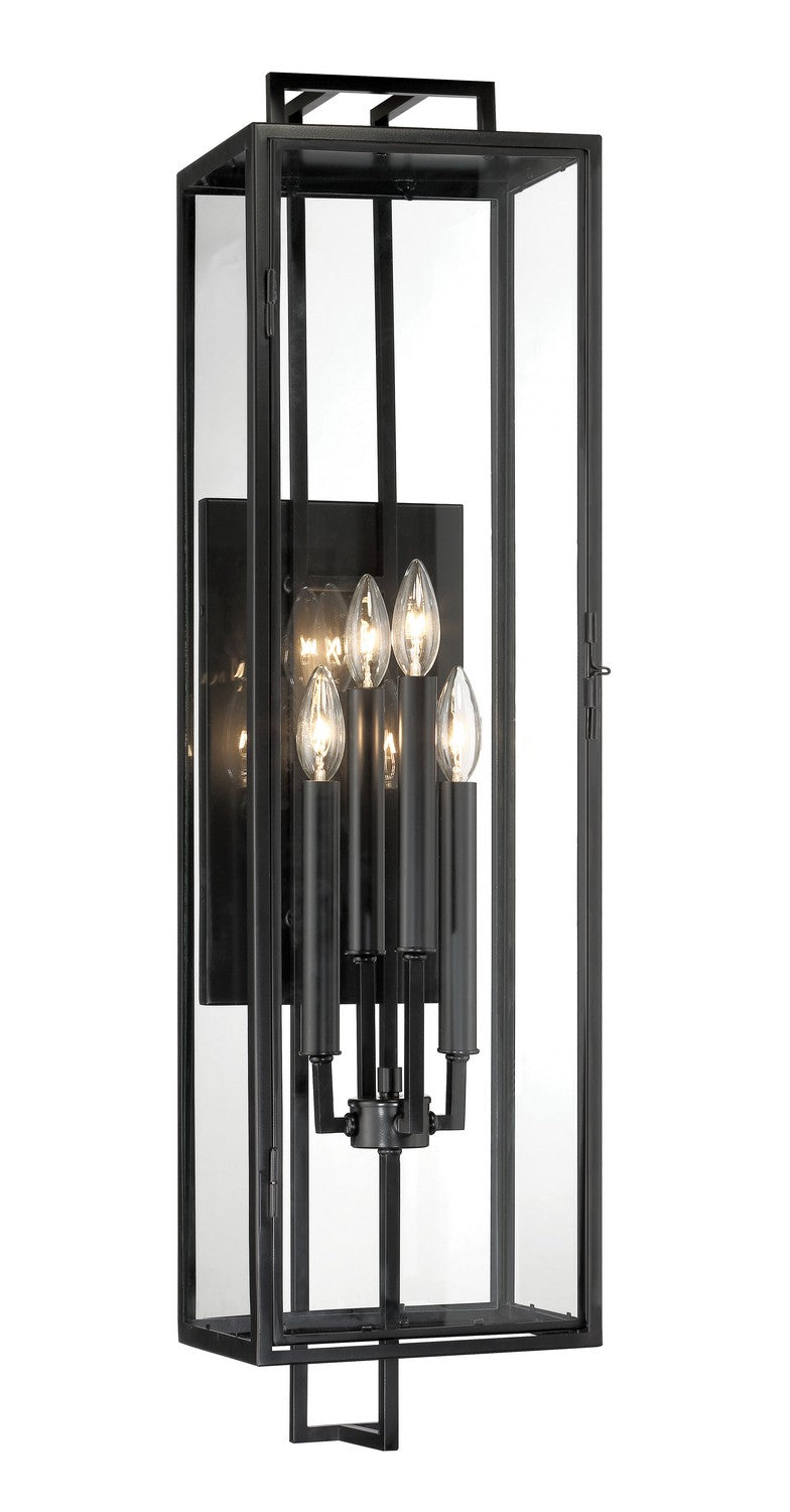 Minka-Lavery Lighting 73332-66A Knoll Road Four Light Outdoor Wall Mount Outdoor Black