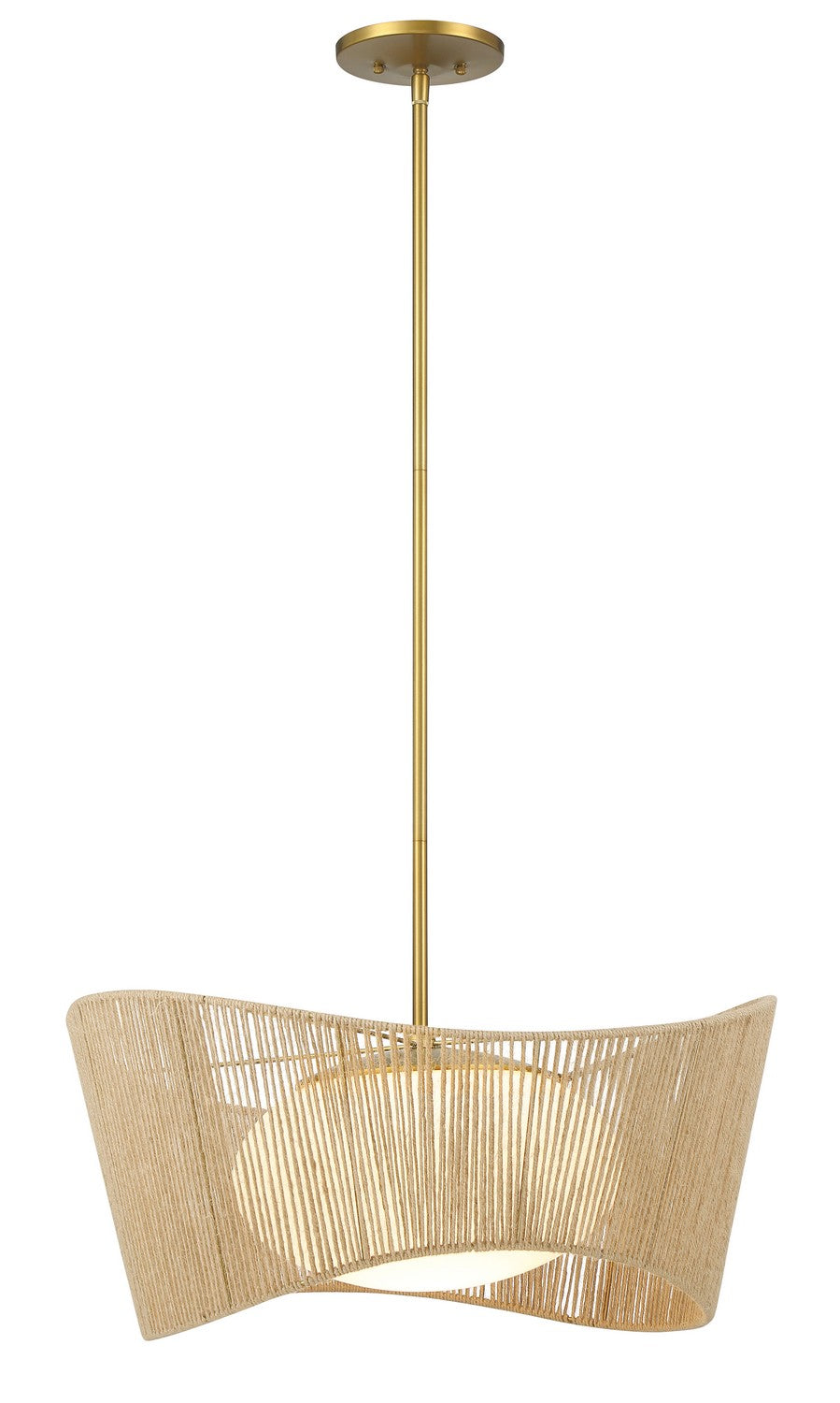 Minka-Lavery Key Largo 6576-695 Pendant Light - Soft Brass