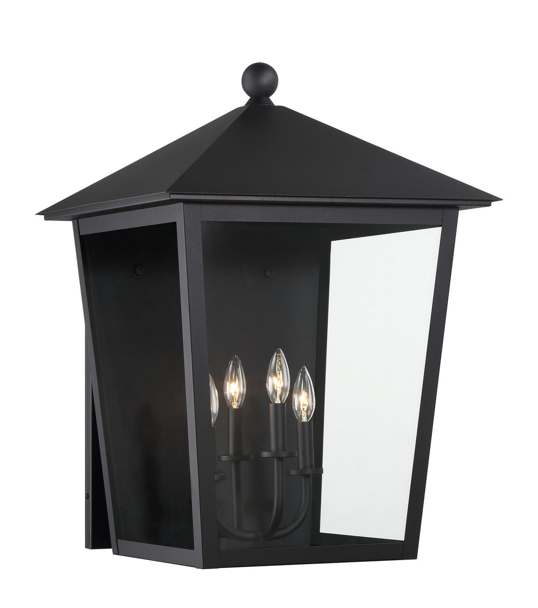 Minka-Lavery Lighting 72134-66 Noble Hill Four Light Wall Mount Outdoor Black