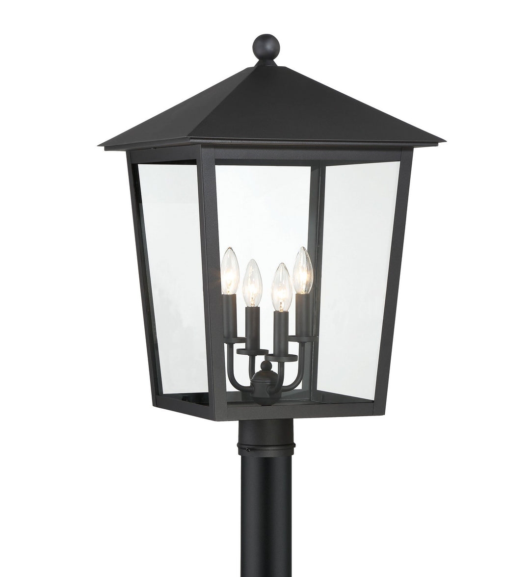 Minka-Lavery Lighting 72135-66 Noble Hill Four Light Outdoor Post Mount Outdoor Black