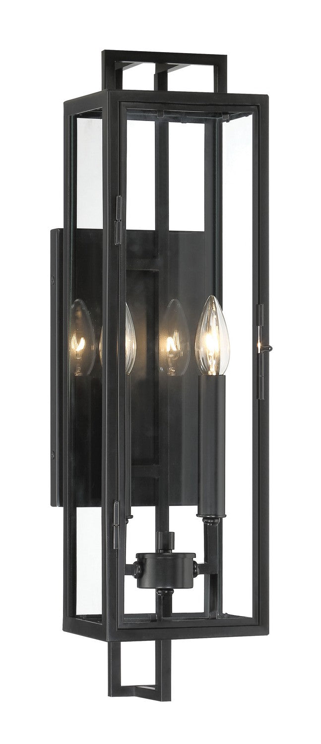 Minka-Lavery Lighting 73330-66A Knoll Road Two Light Outdoor Wall Mount Outdoor Black