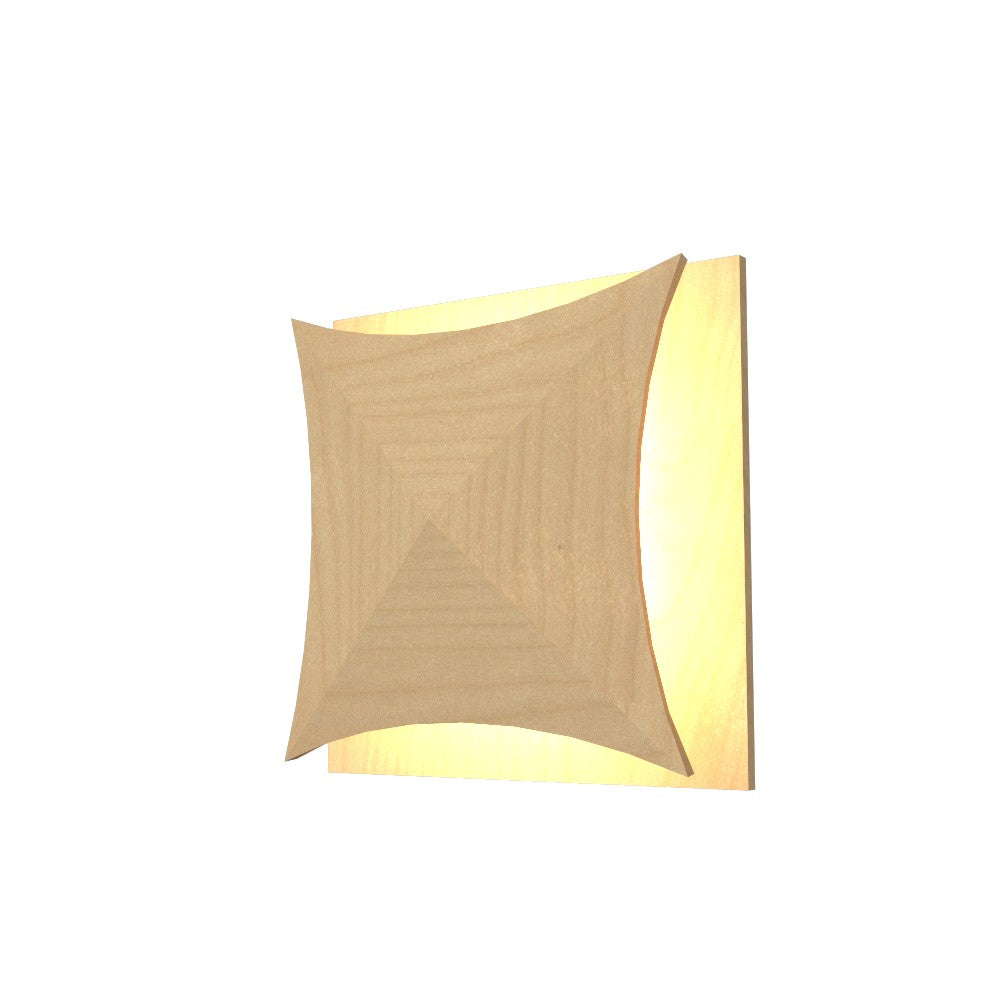 Accord Facet 4063LED.34 Wall Light - Maple