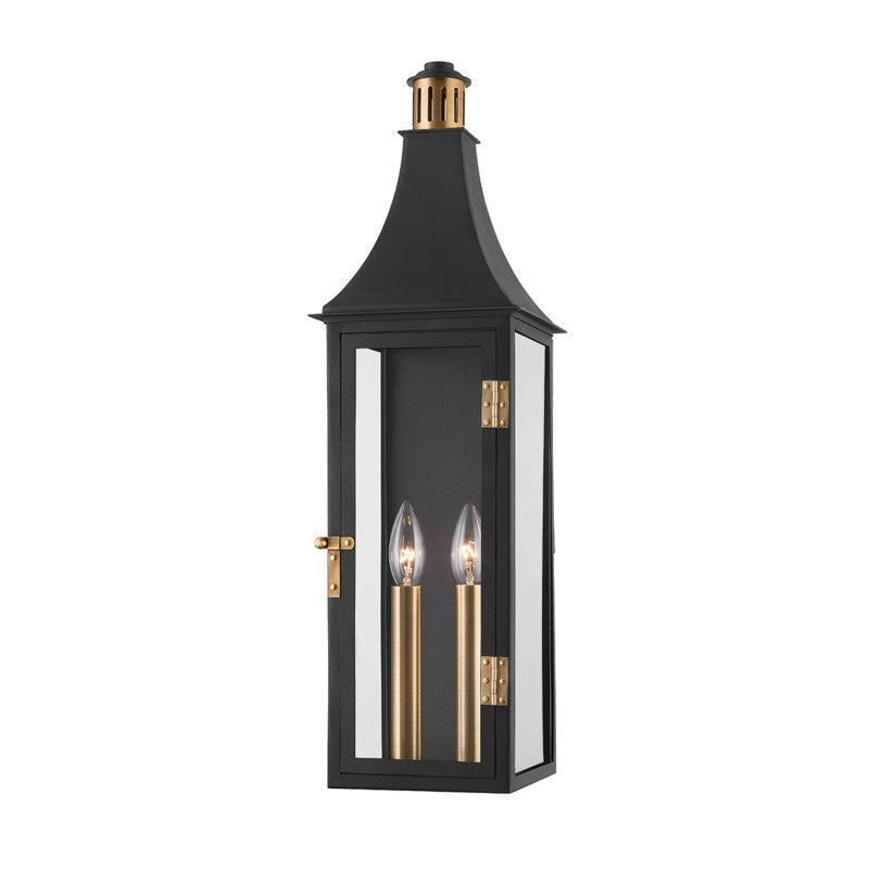 Troy Lighting B7824-PBR/TBK  Wes Outdoor Patina Brass