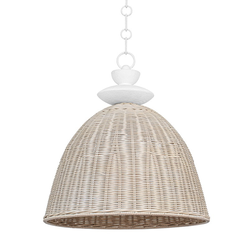 Troy Kahn F5522-GSW Pendant Light - Gesso White